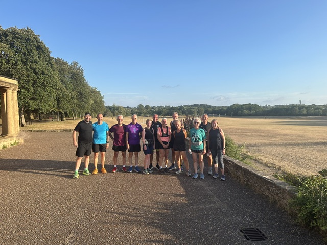 Norfolk Run Collective runners during a weekly session, week 2